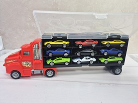 Camion transportador con 9 autitos 